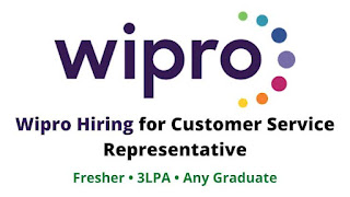 Wipro Hiring for Customer Service Representative !! Experience 0- 2 !! salary 3LPA