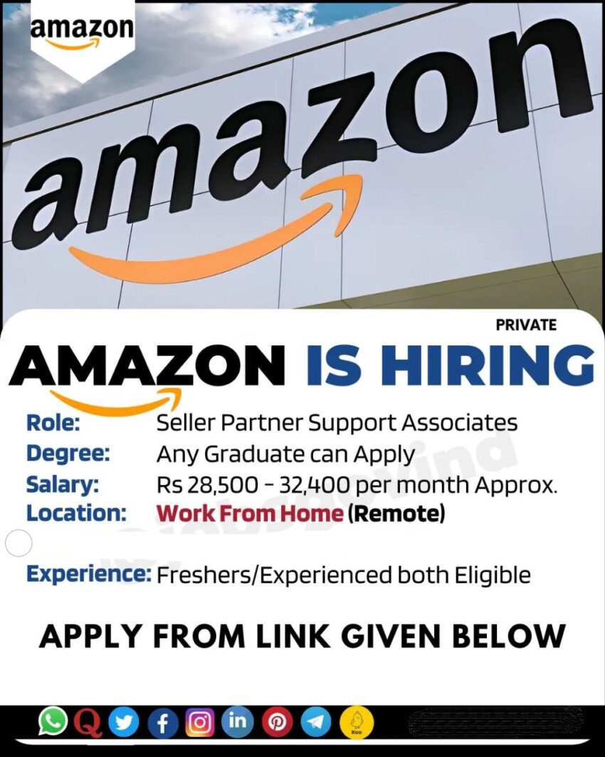 Amazon is Hiring (Work From Home)