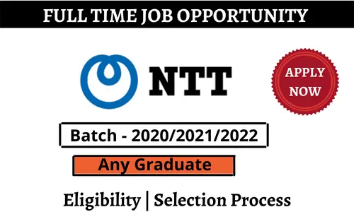 NTT is Hiring Graduate Trainee Engineers