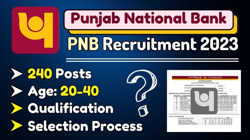 PNB Requirement || Sr Manager, Manager & Officer Recruitment 2023 – Apply Online for 240 Posts