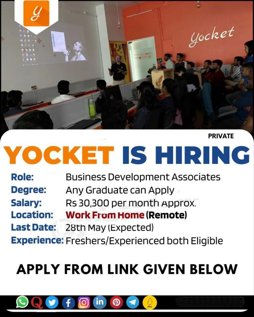 Yocket Campus Drive 2023 for Business Development Associates | Online Application
