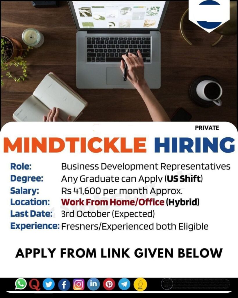 Mindtickle Campus Drive 2023 for Business Development Representatives | Work From Home