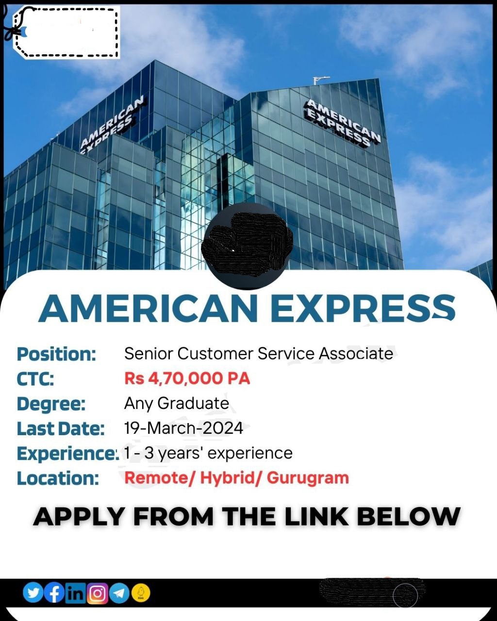 American Express Work from Home Jobs 2024 - Associate