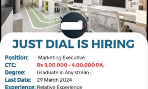 Just Dial jobs : Marketing Executive jobs | work from home jobs