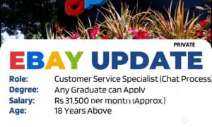 Ebay is Hiring Work From Home for Customer Service Specialist Posts | Apply Online