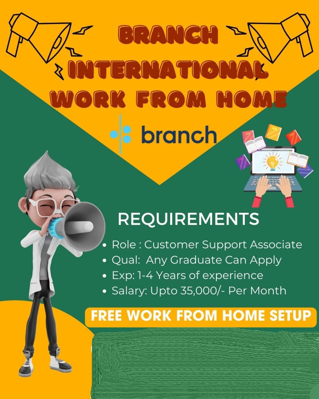 Branch International Is Hiring | Work From Home Job | Customer Success Associate |