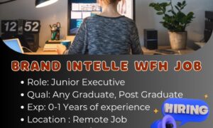 Brand intelle Is Hiring| Work From Home | Freshers Eligible | Junior Executive