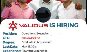 Validus Work from Home Jobs 2024 | Operations Executive