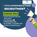 Tata Communications HIRING : Junior Customer Service Executives | Any Graduate | FRESHERS